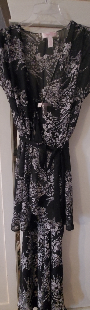 Long night gown with short robe